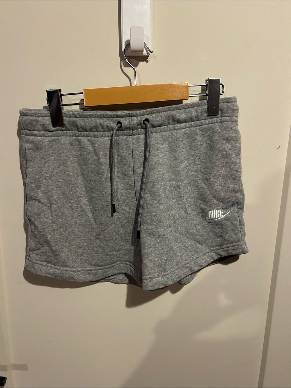 Nike Women's Heather Grey Athletic Drawstring Shorts